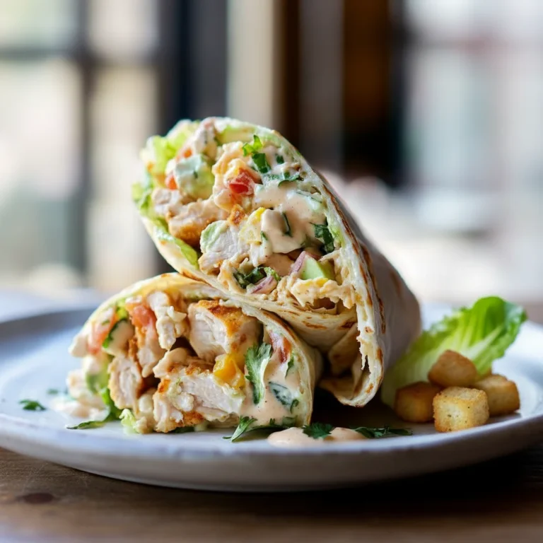 Crispy Chicken Caesar Wrap Lunch
