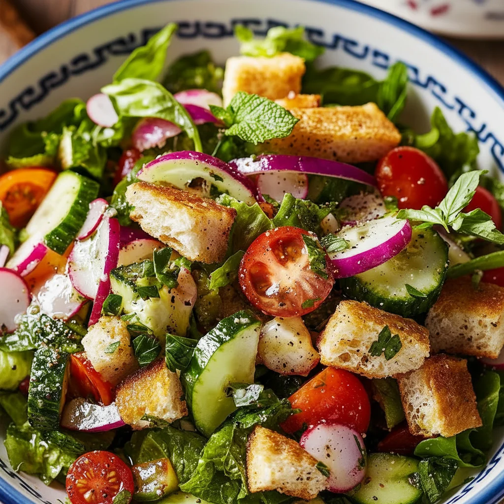 Crunchy Fattoush Salad Recipe