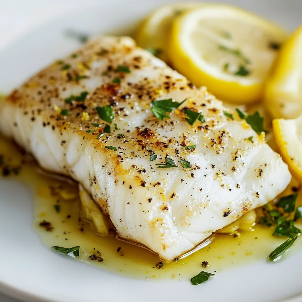 Flaky Baked Cod Lemon Garlic Recipe