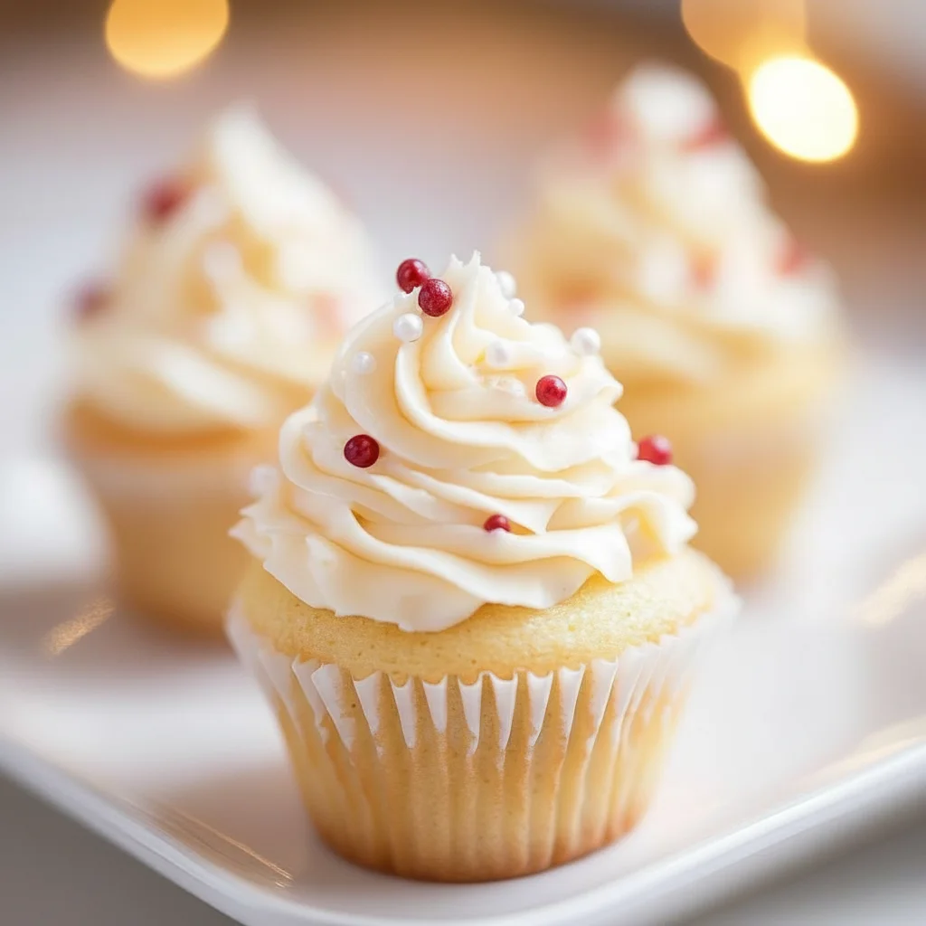 Fluffy Vanilla Cupcakes Buttercream