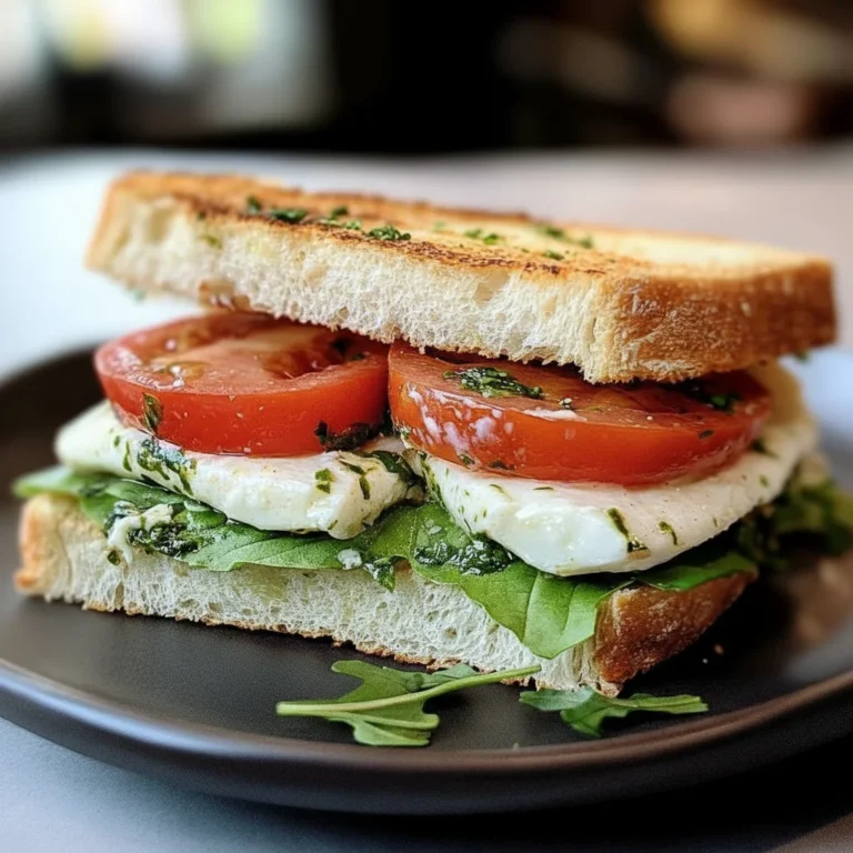 Fresh Caprese Sandwich Recipe Lunch