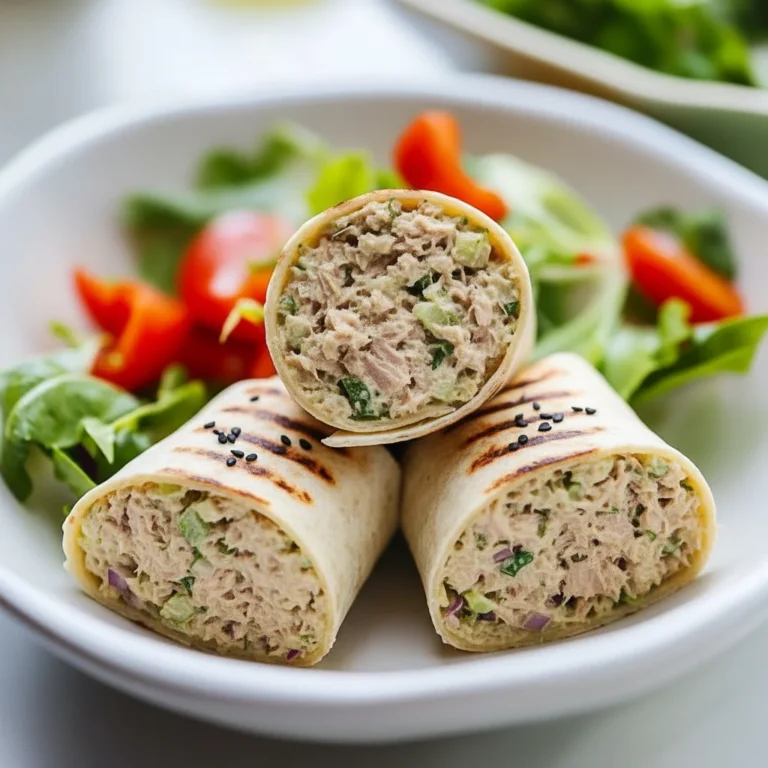 Light Tuna Salad Wrap Olive Oil