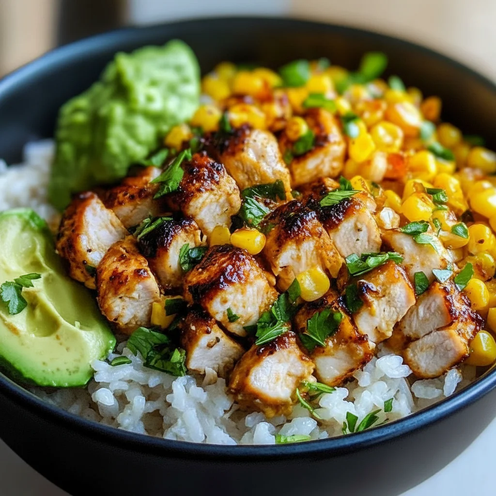 Mexican Street Corn Chicken Bowl