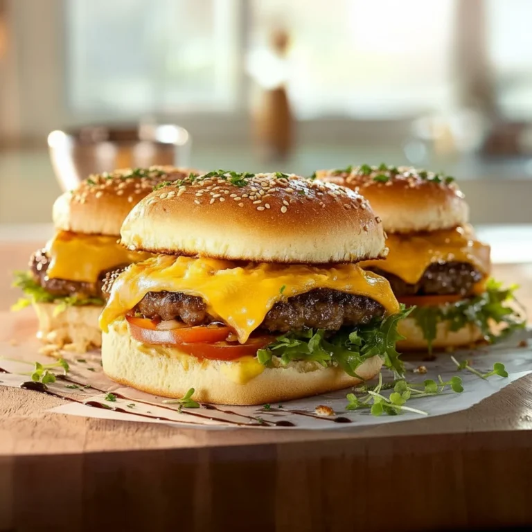 Mini Cheeseburger Sliders Party Food