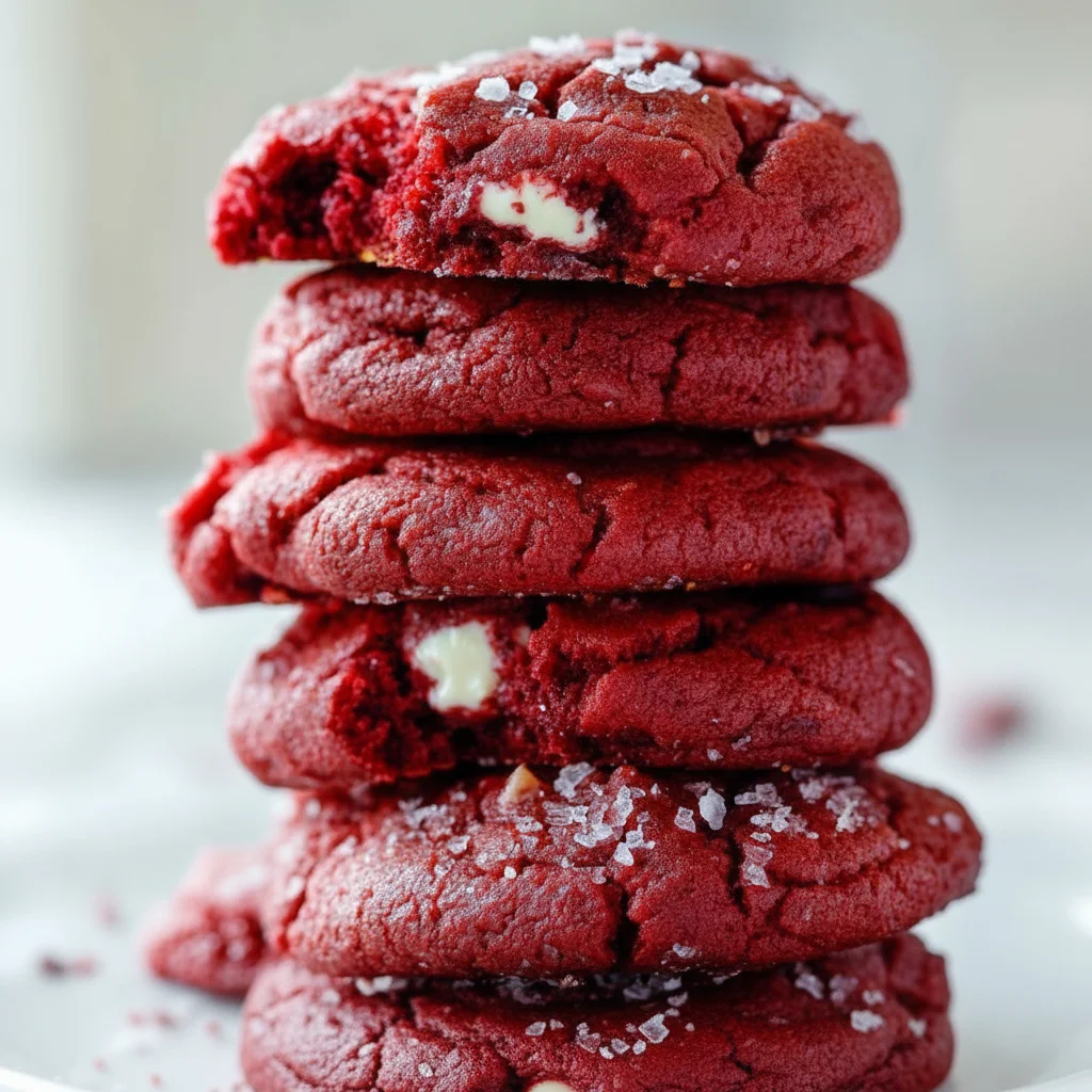 Red Velvet Gooey Butter Cookies