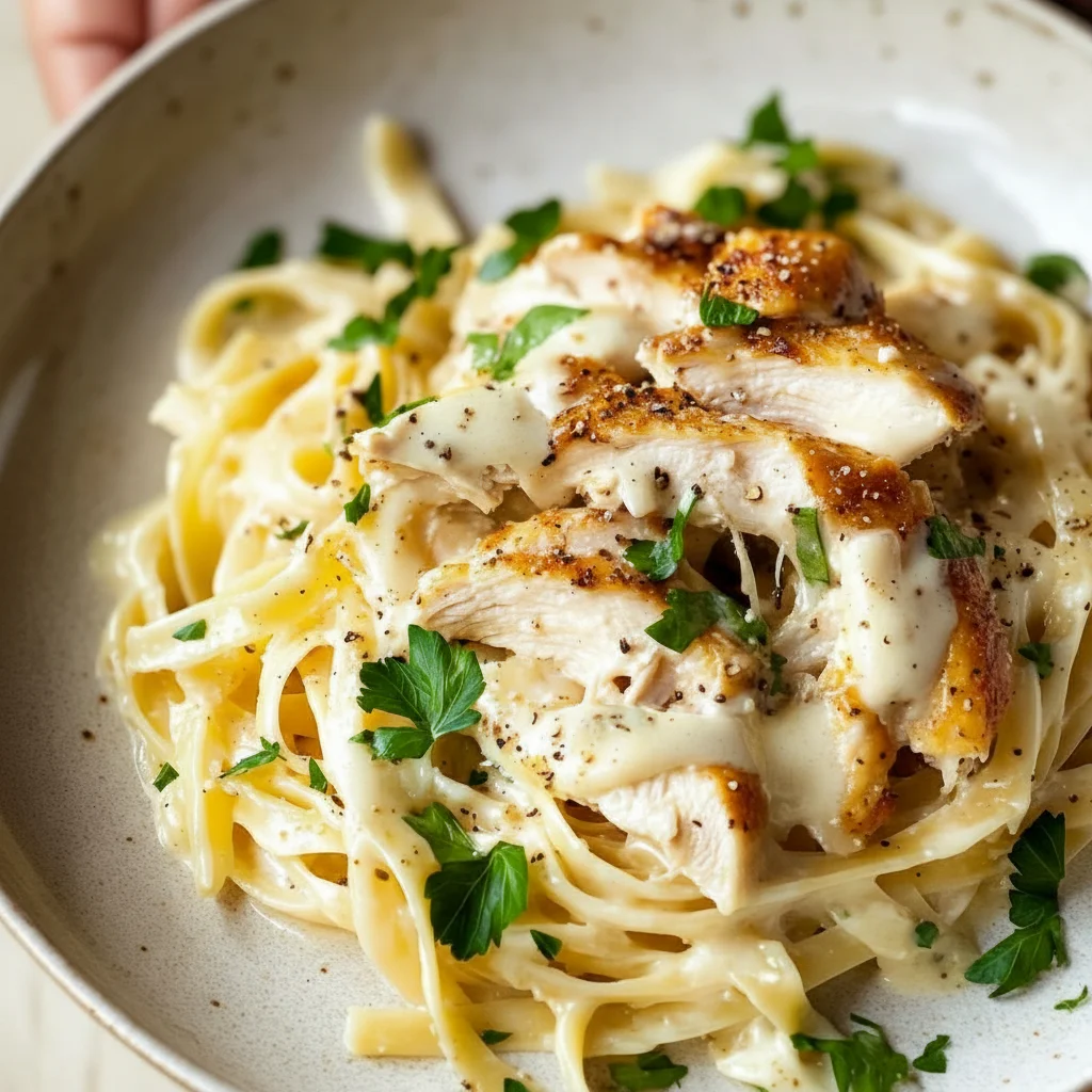 Rich Creamy Chicken Alfredo Pasta