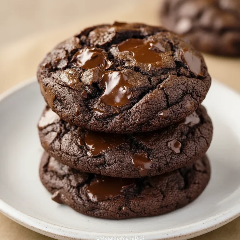 Rich Dark Chocolate Cookies Recipe