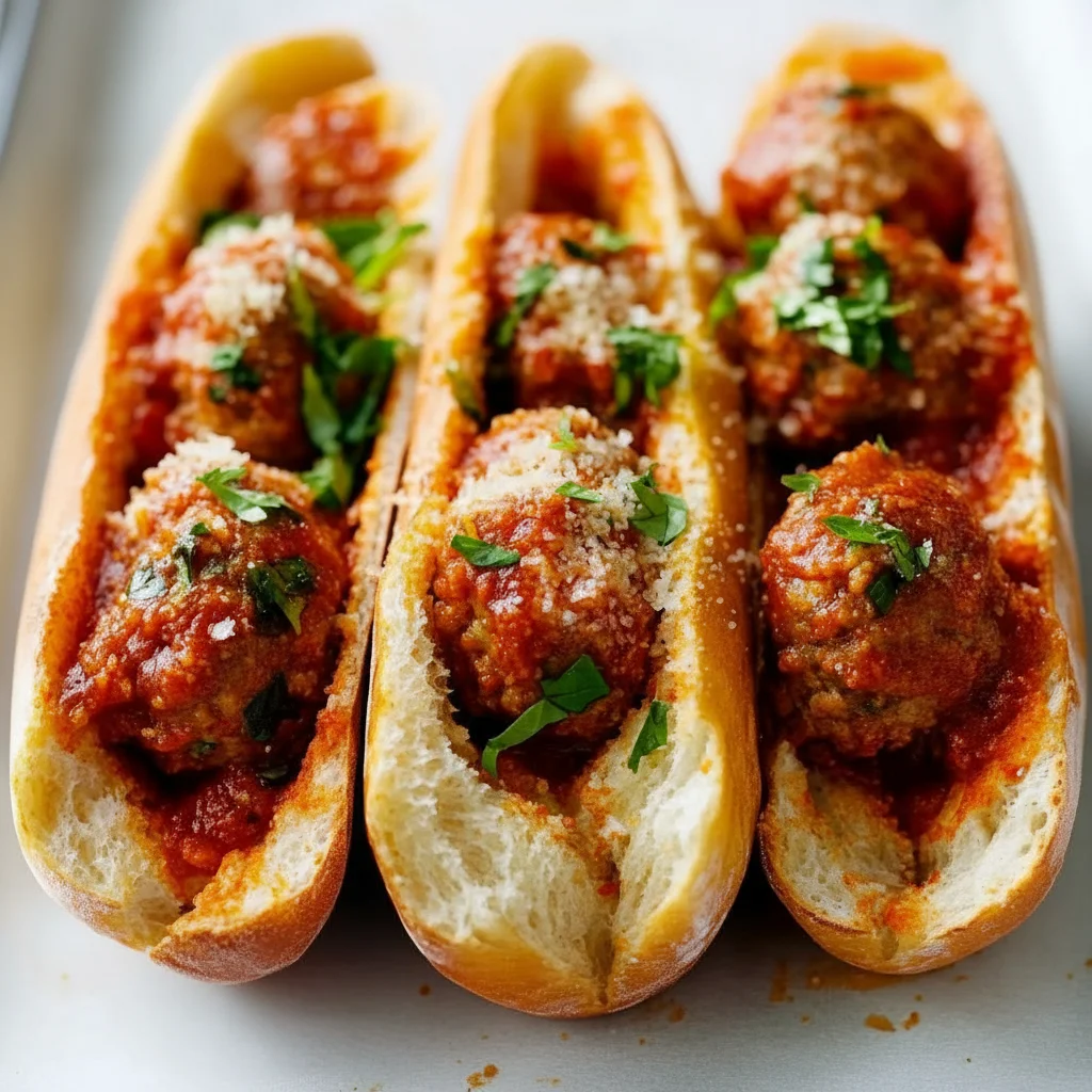 Saucy Halal Meatball Subs Recipe