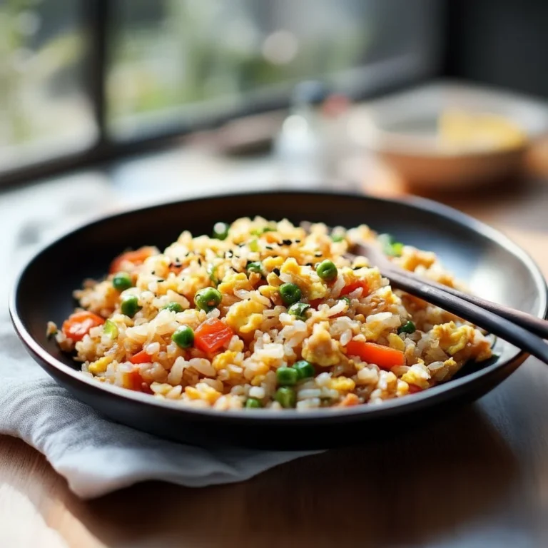 Simple Egg Fried Rice For Dinner