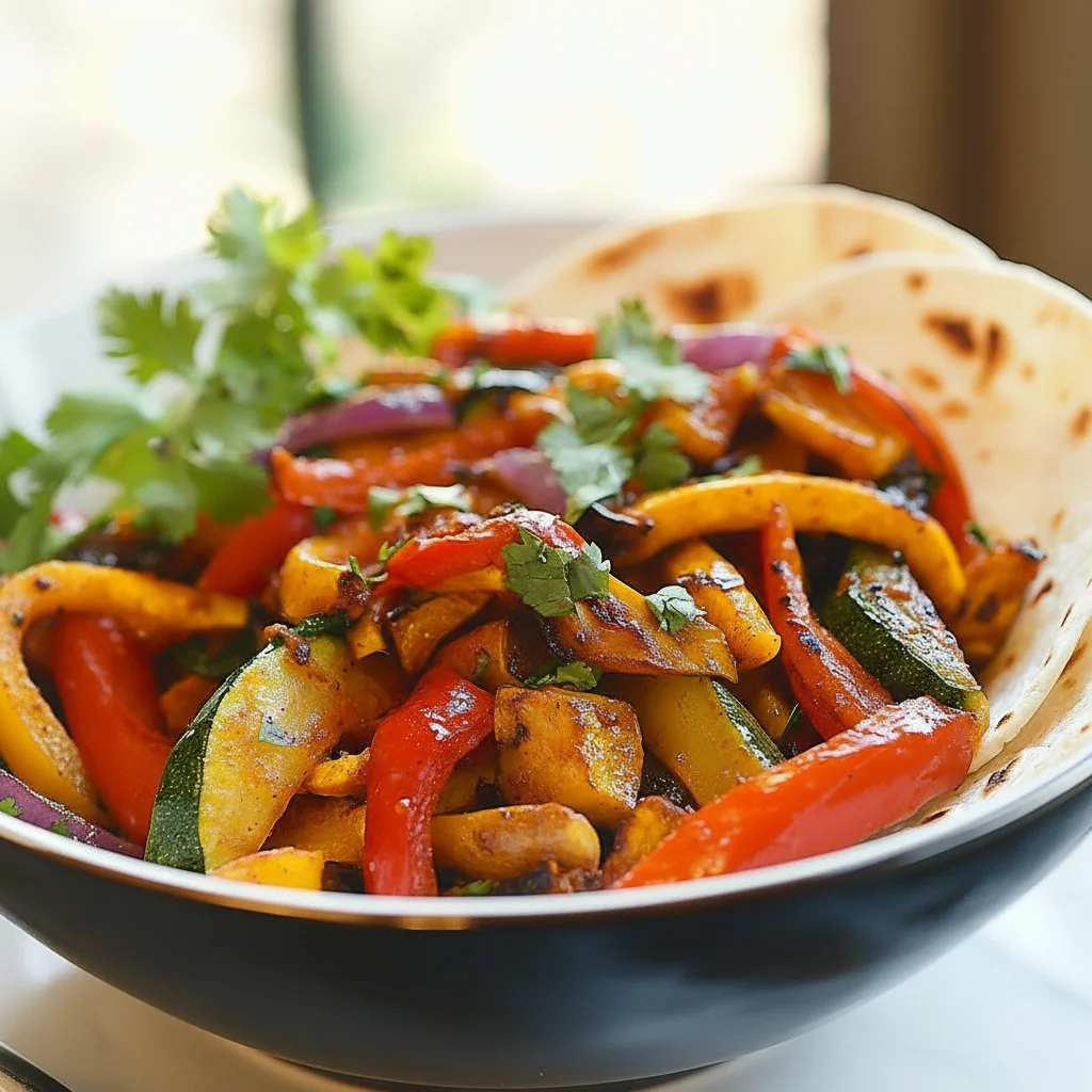 Sizzling Vegetable Fajitas Recipe