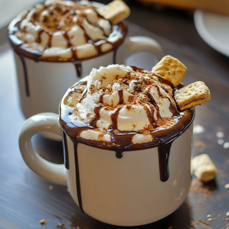 Smores Whipped Hot Cocoa Drink