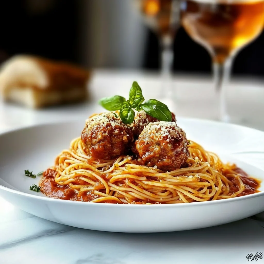 Spaghetti Halal Meatballs Recipe Dinner