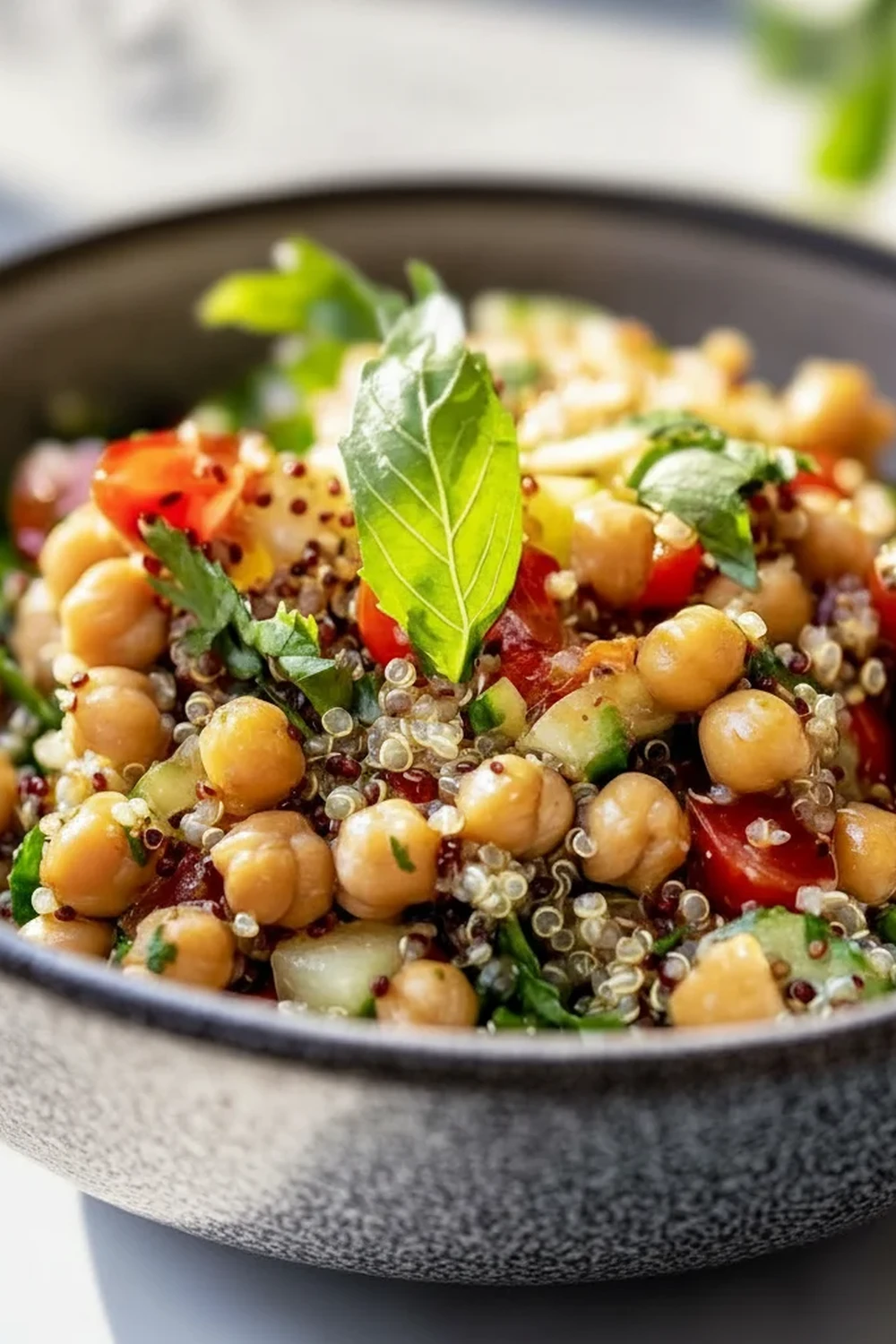 Spicy Chickpea Quinoa Salad Recipe