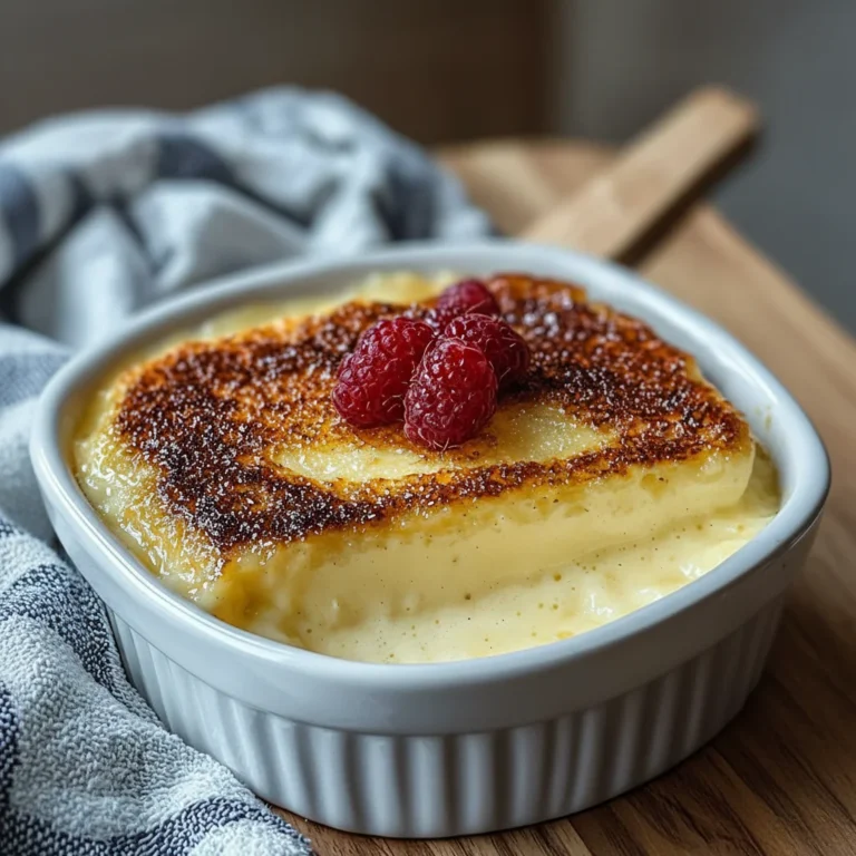 Amish Baked Custard Dessert