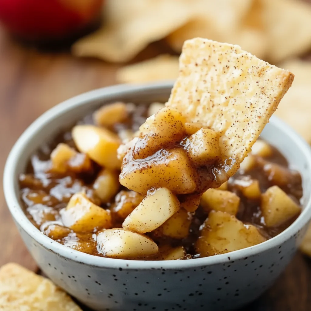 Apple Pie Dip Cinnamon Chips