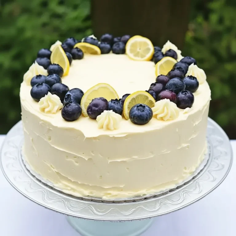 Blueberry Cake Lemon Frosting