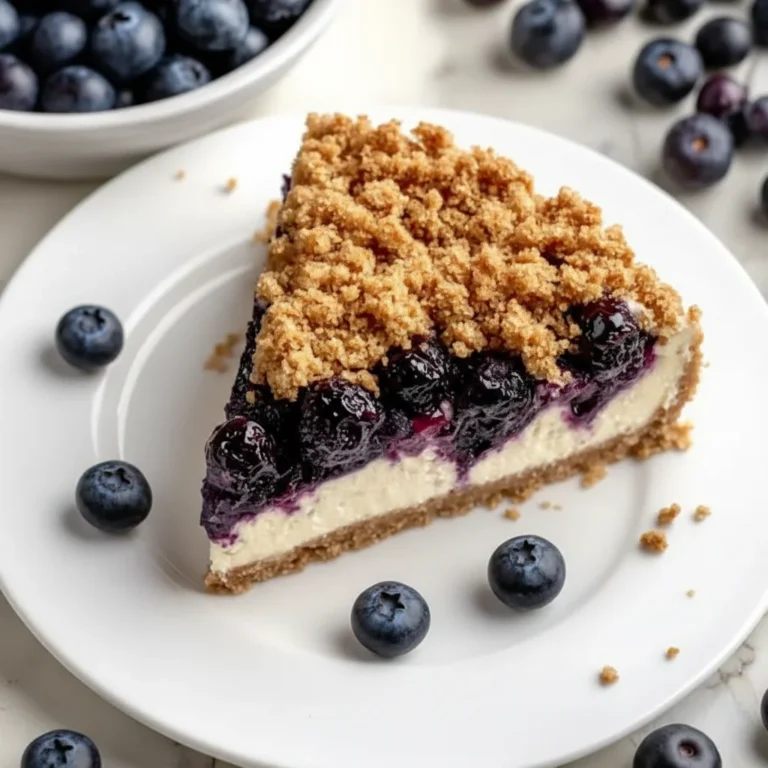 Blueberry Crumble Cheesecake