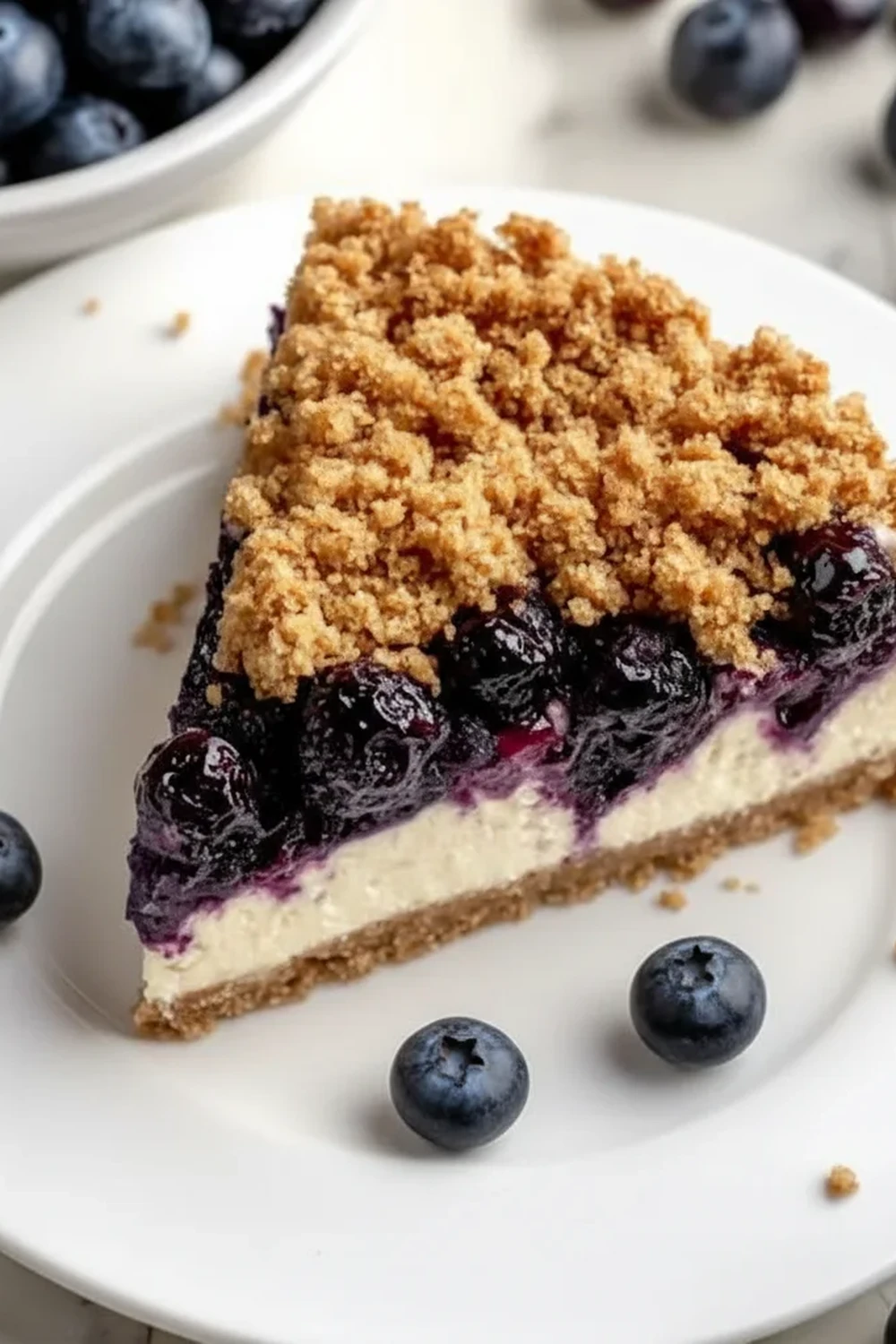 Blueberry Crumble Cheesecake