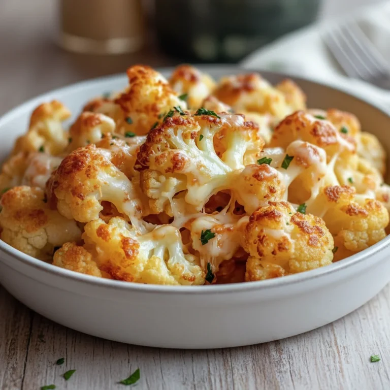 Cheesy Baked Cauliflower Recipe