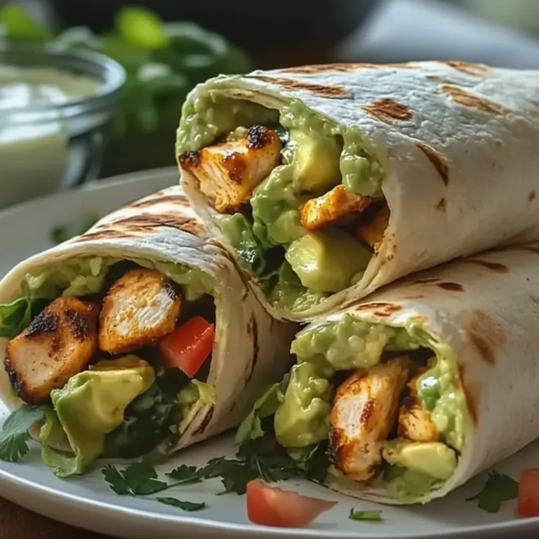 Chicken Avocado Ranch Burritos