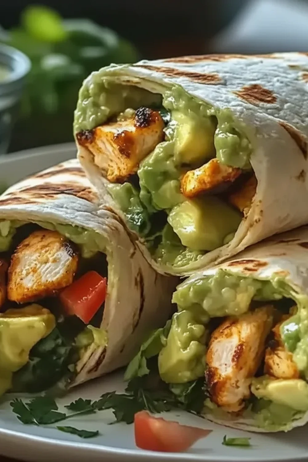 Chicken Avocado Ranch Burritos