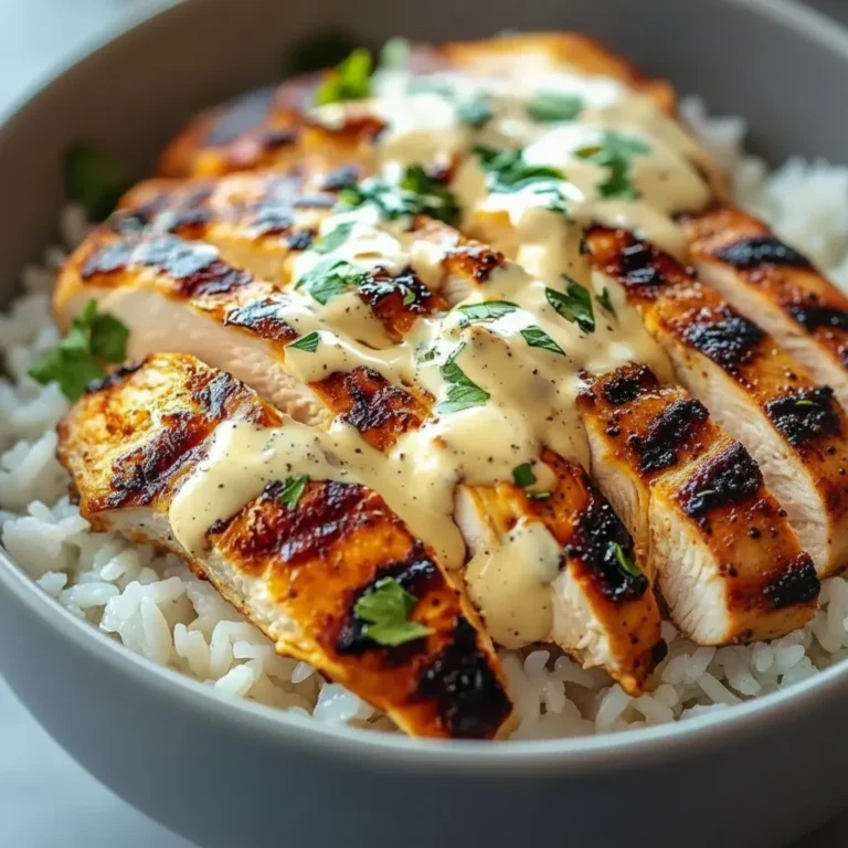 Chicken Rice Bowls Garlic Sauce