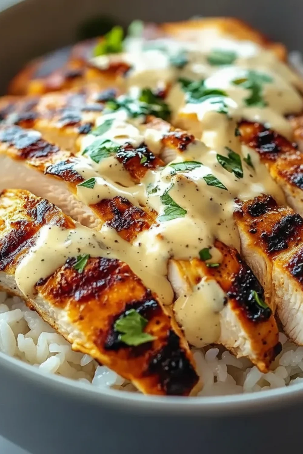 Chicken Rice Bowls Garlic Sauce