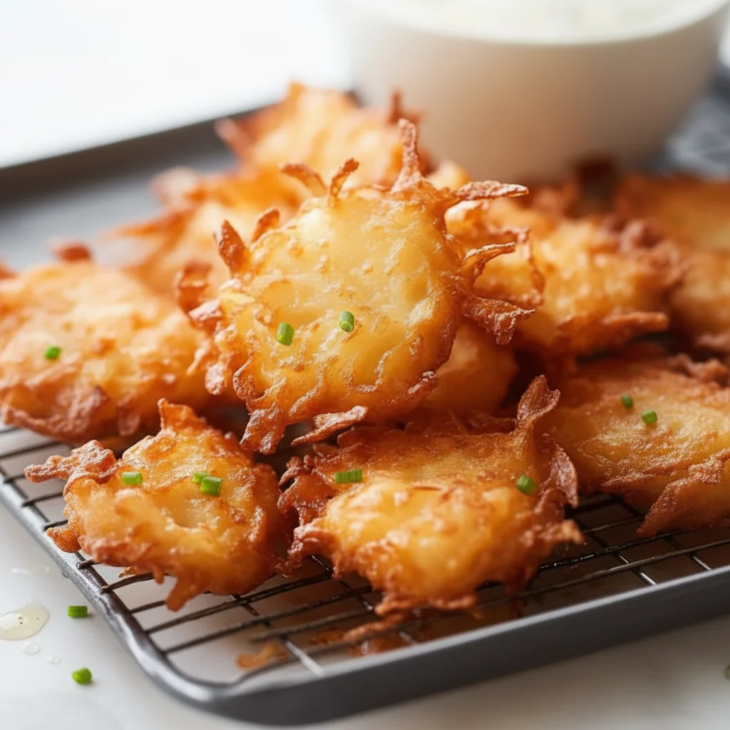 Crispy Amish Onion Fritters