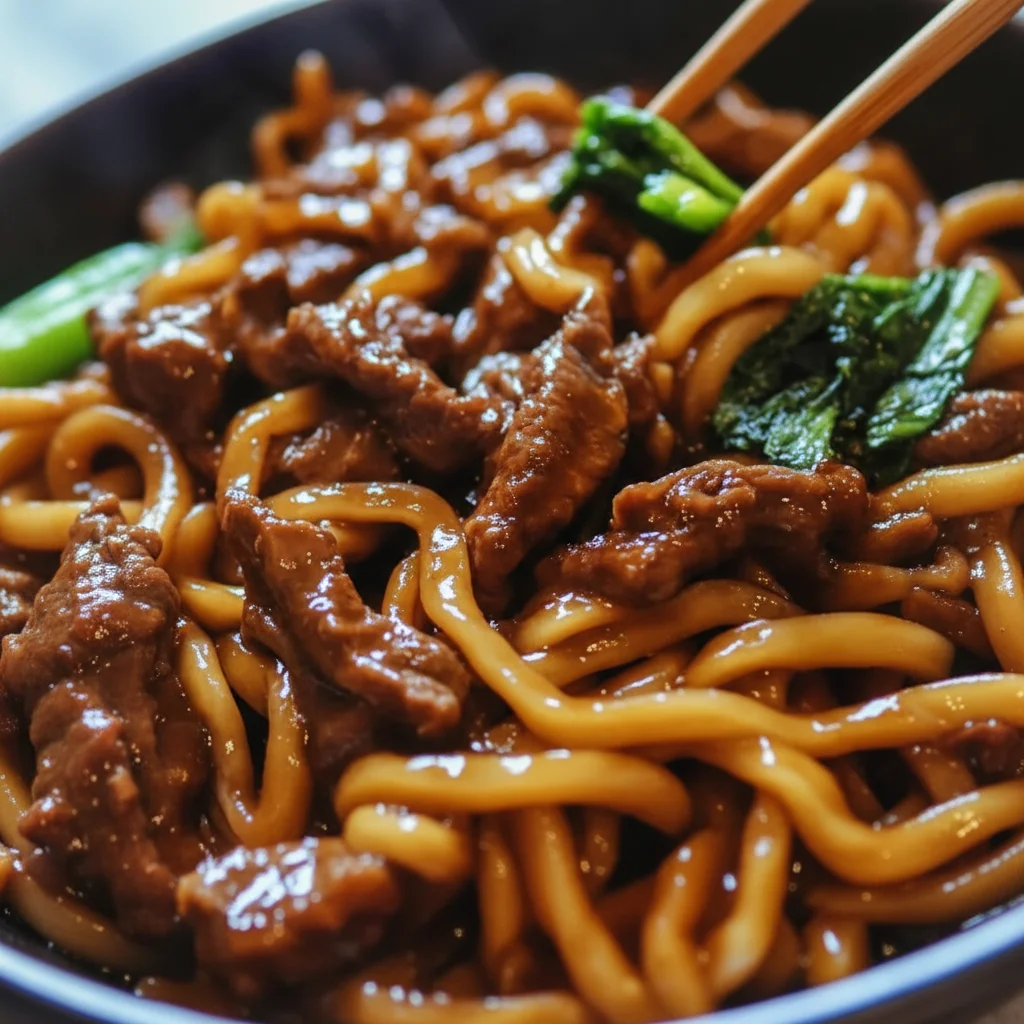 Flavorful Beef Black Pepper Udon