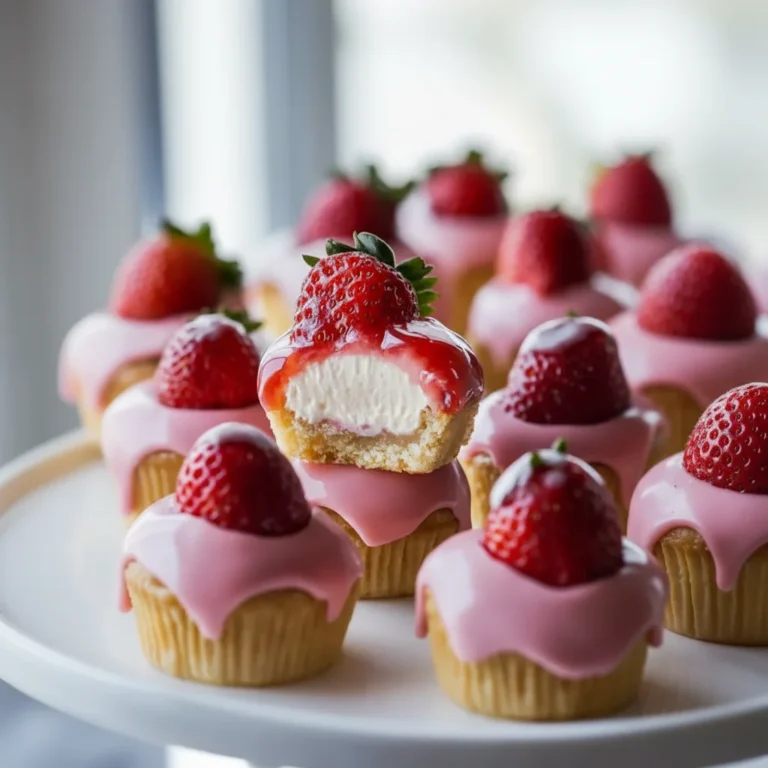 Fresh Strawberry Cheesecake Cups