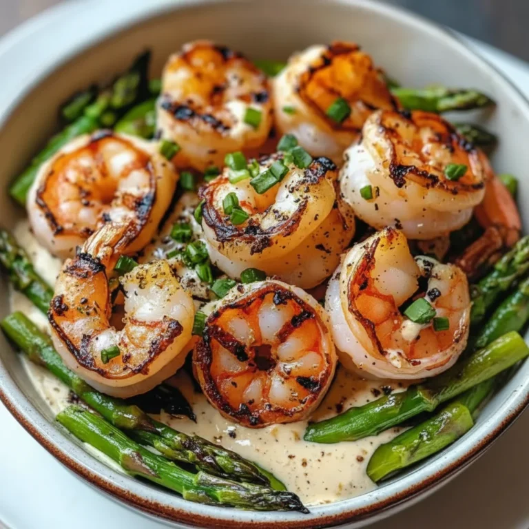 Grilled Shrimp Bowl Asparagus