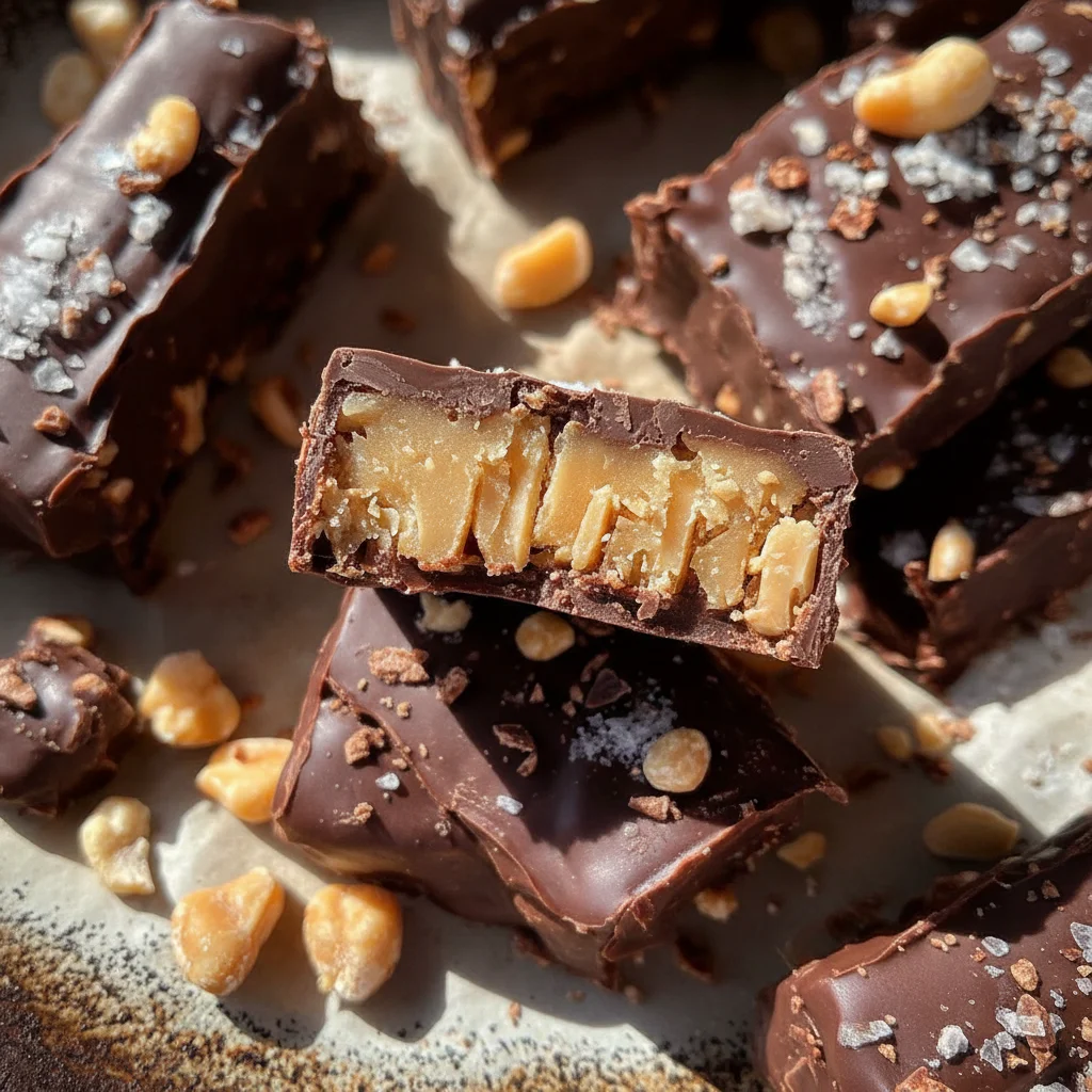 Homemade Protein Snickers Bars