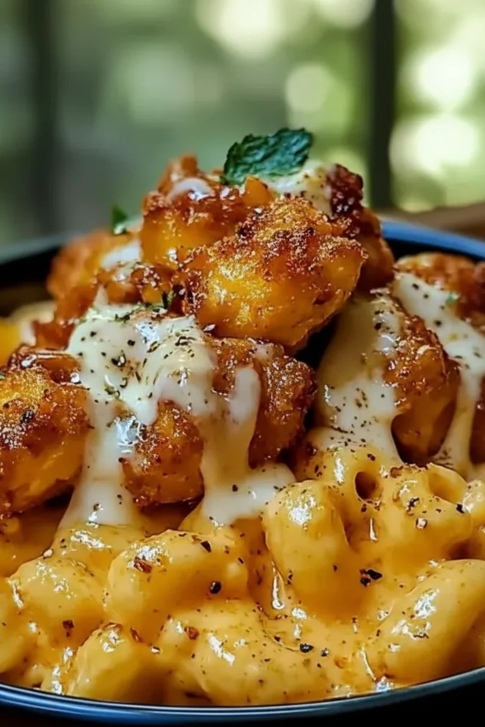 Honey Pepper Chicken Mac Cheese