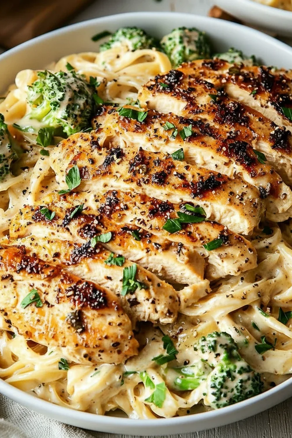 Low Calorie Chicken Alfredo