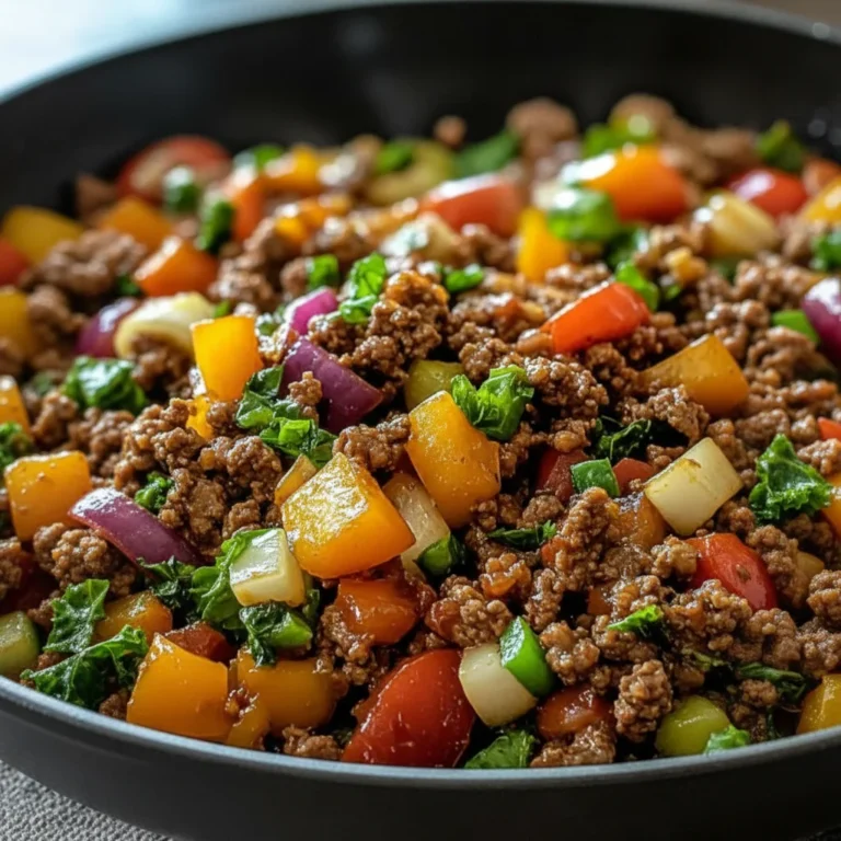 Mediterranean Ground Beef Stir Fry