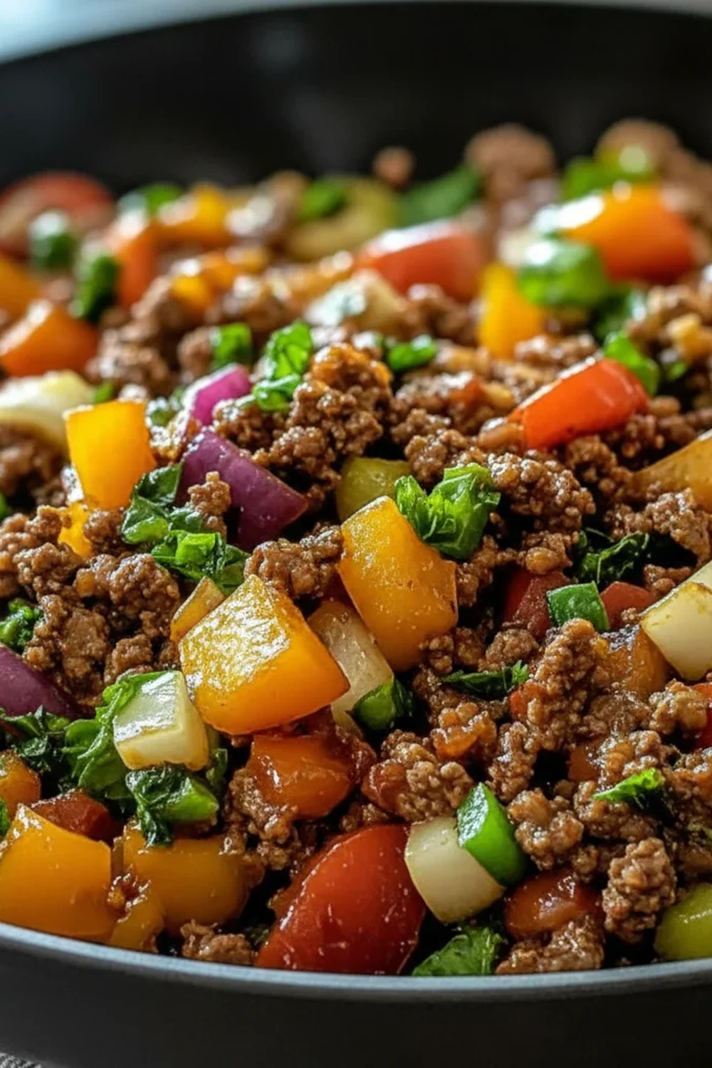 Mediterranean Ground Beef Stir Fry