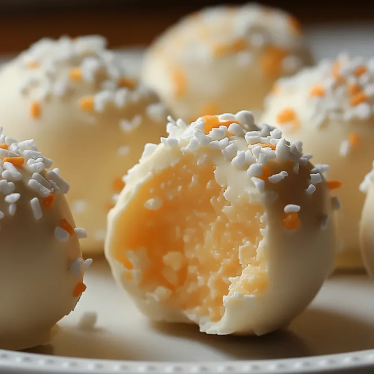 No Bake Orange Creamsicle Truffles