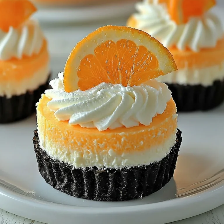 Orange Creamsicle Cheesecakes