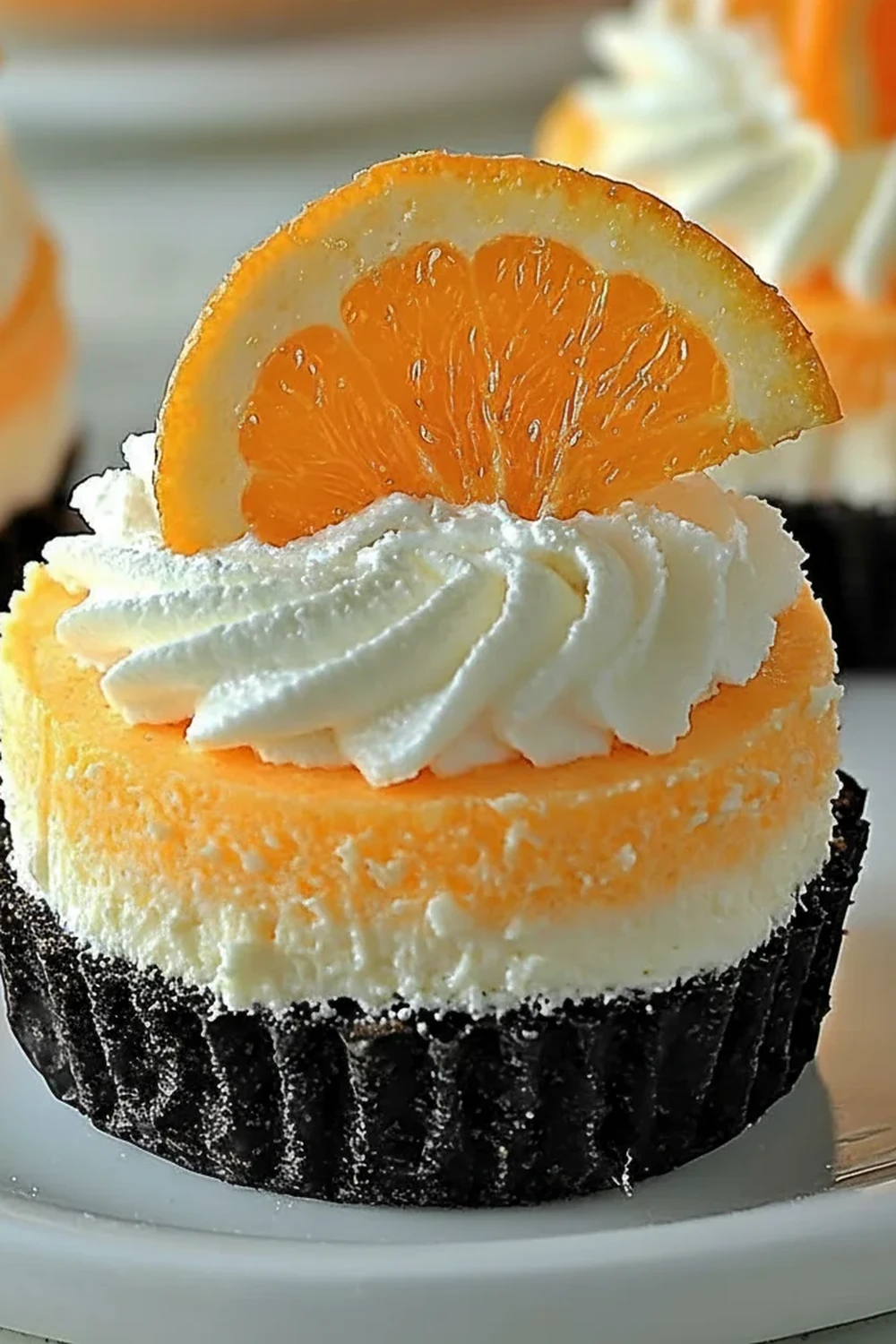 Orange Creamsicle Cheesecakes