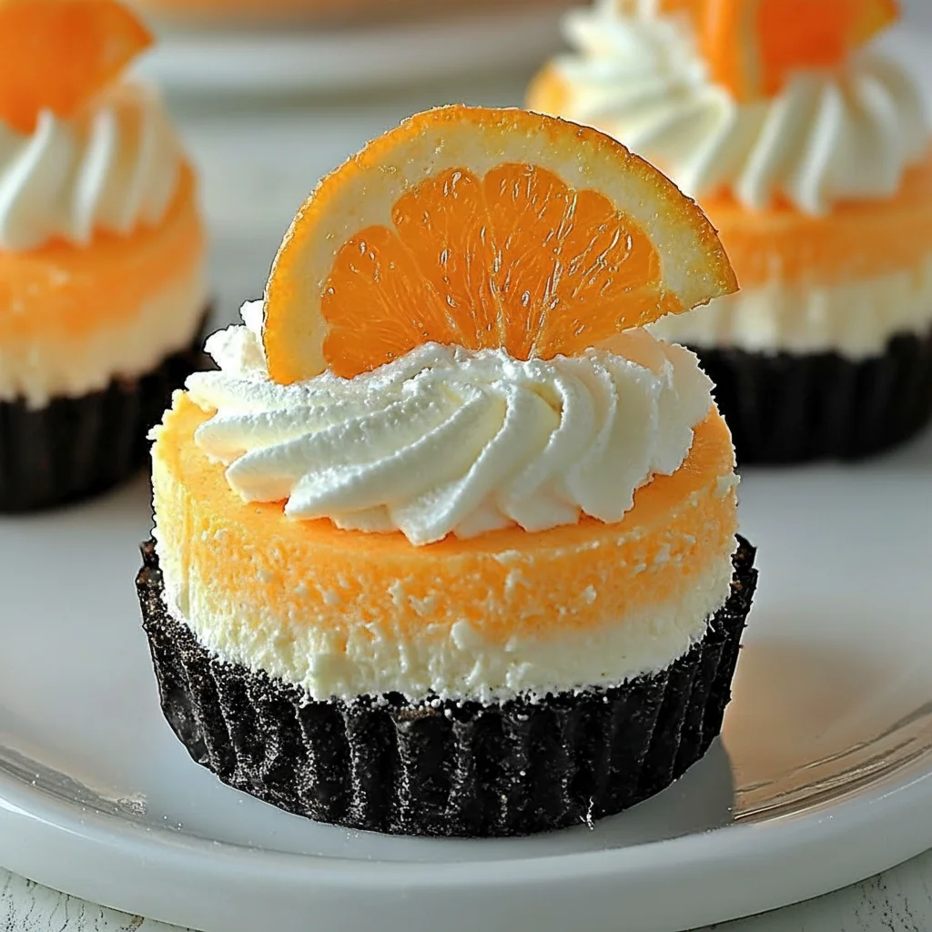 Orange Creamsicle Cheesecakes