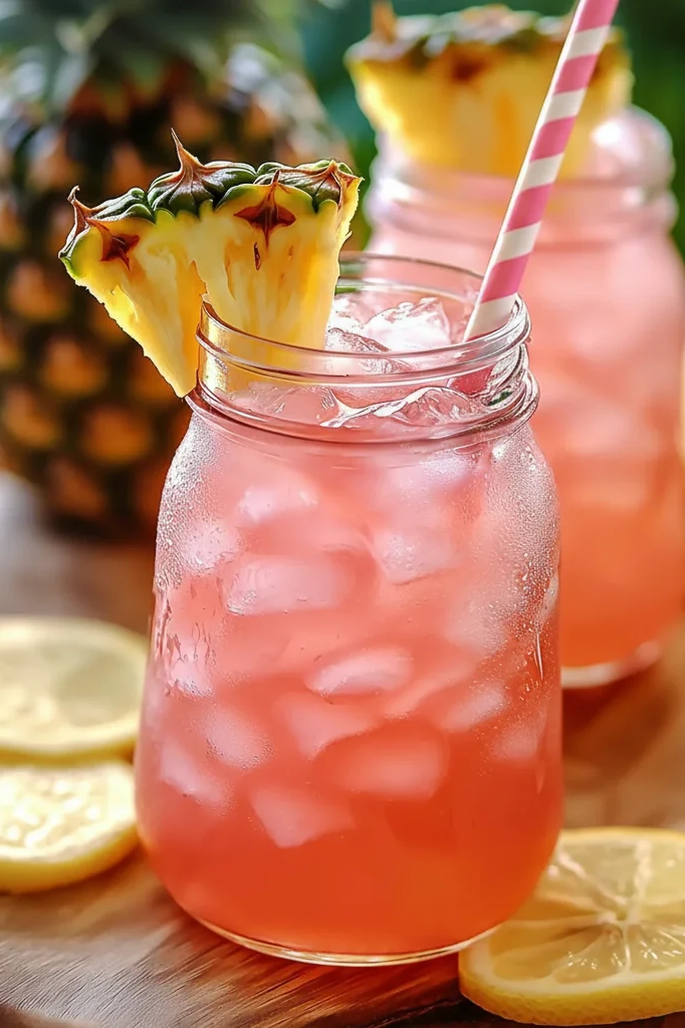 Pineapple Pink Lemonade Soda