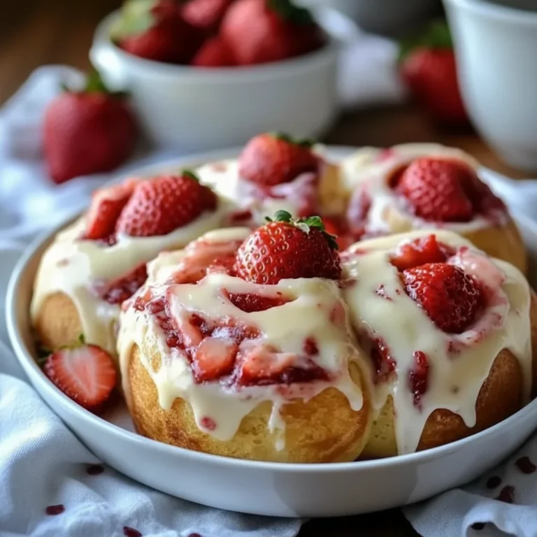 Strawberry Cheesecake Cinnabon Rolls