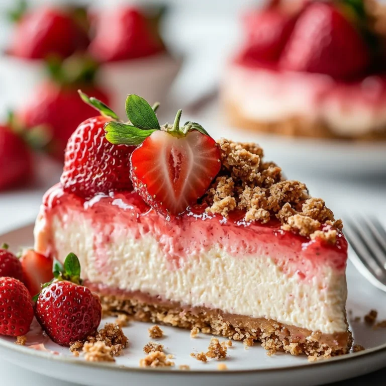 Strawberry Crunch Cheesecake Dessert