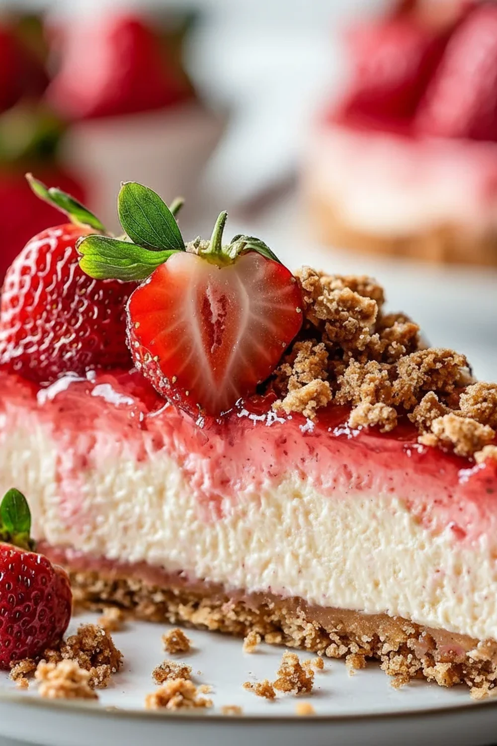 Strawberry Crunch Cheesecake Dessert