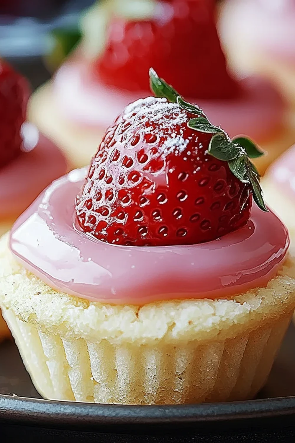 Strawberry Sugar Cookie Cups