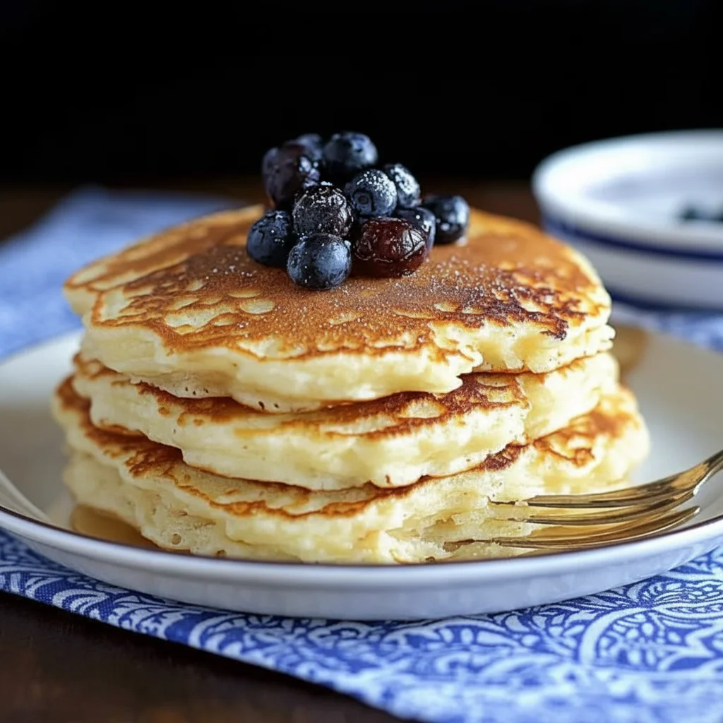 Sweet Coconut Cream Pancakes