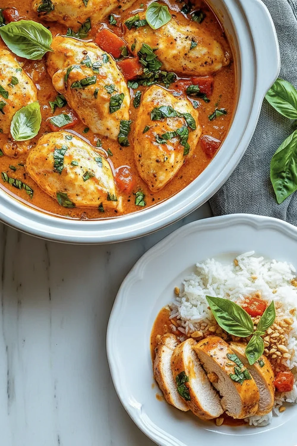 Thai Peanut Chicken Crockpot