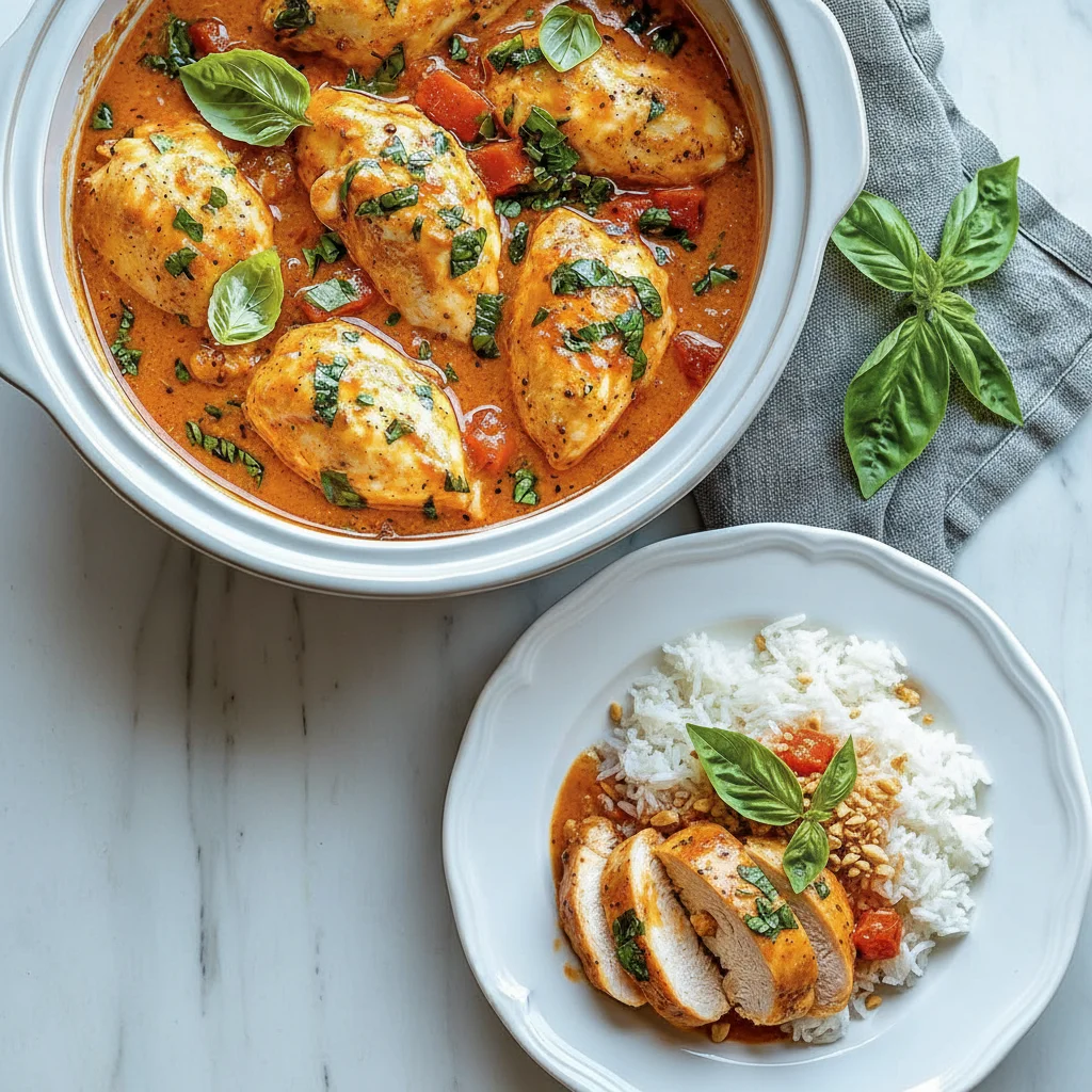 Thai Peanut Chicken Crockpot