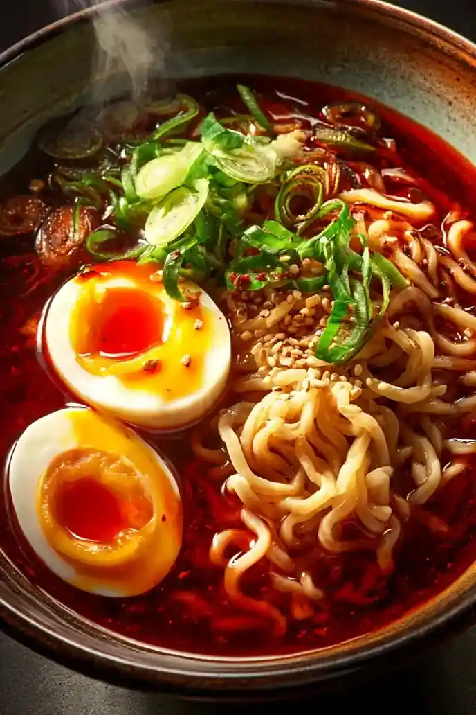 Classic Chilli Oil Ramen with Soft-Boiled Egg