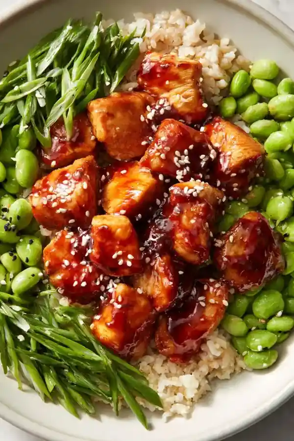 Gochujang Chicken & Edamame Grain Bowl